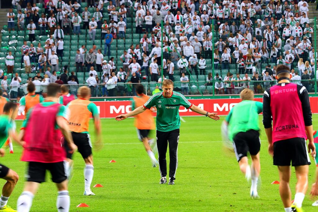 Trening przed meczem