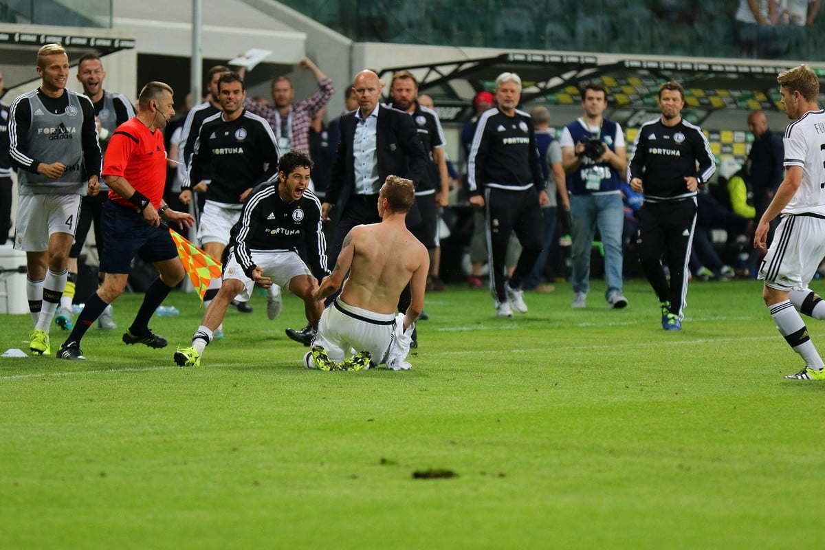 Radość Legionistów po bramce