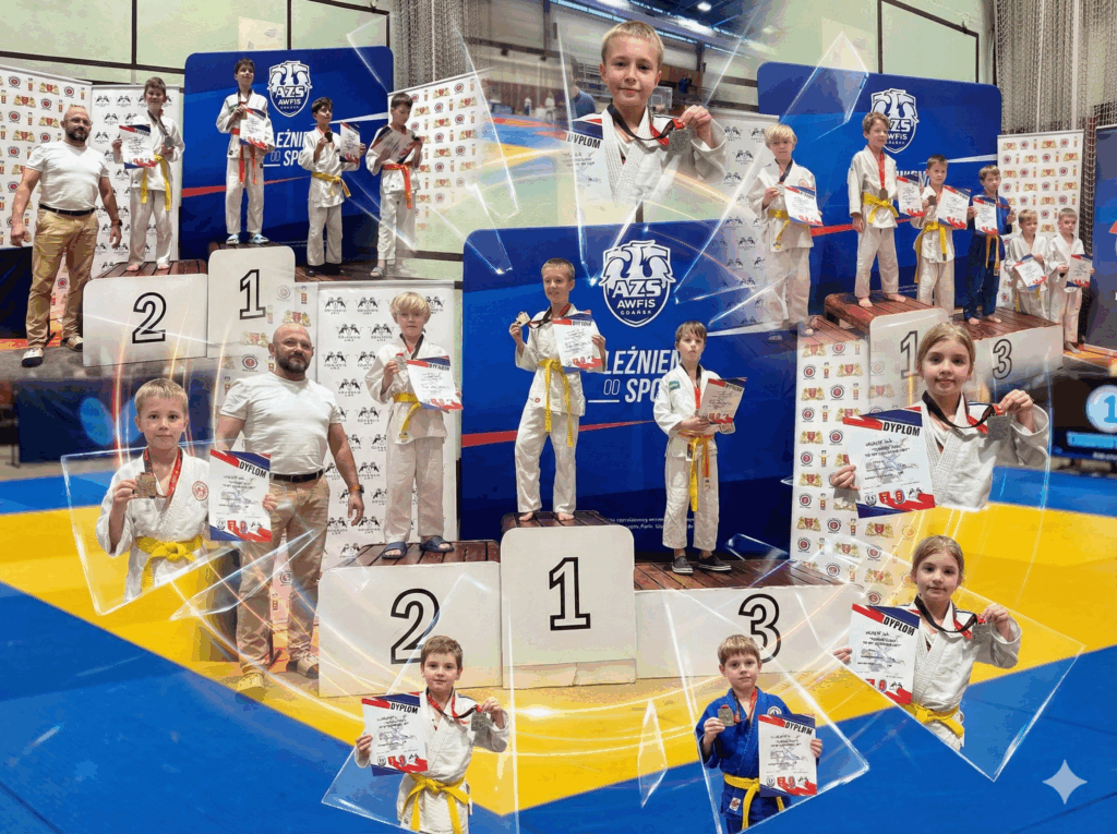 Młodzi zawodnicy TS Judo Gryf Słupsk z medalami po turnieju w Gdańsku