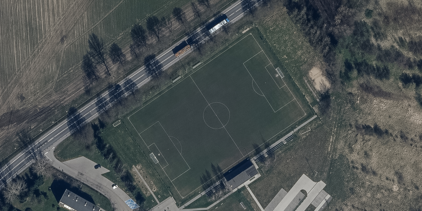 Stadion Szkolny w Sycewicach - widok na boisko Sparty Sycewice przy ul. Szkolnej 1