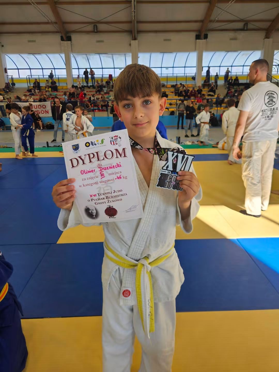 Młodzi sportowcy podczas turnieju Żukovia Judo Cup